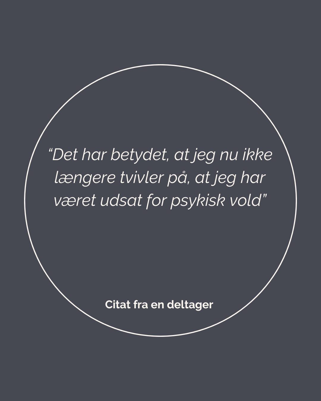 citat fra deltager i omdp